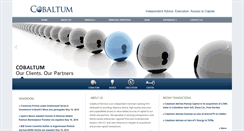 Desktop Screenshot of cobaltumpartners.com